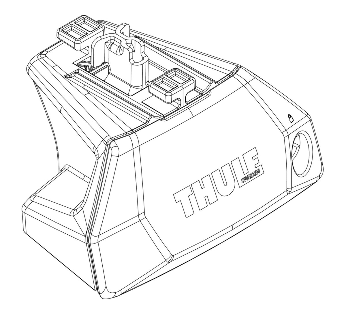 Thule Ersatzfuß komplett - Evo Flush Rail
